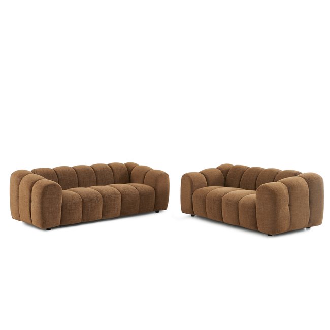 Ensemble canapés droits 3+2 en tissu  SUNNY - SORELH
