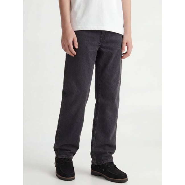 Jean Baggy Fit black denim <span itemprop=