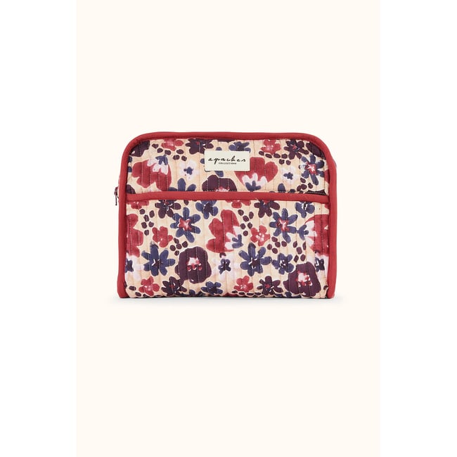 Borsa da bagno in cotone, con stampa floreale, RAHANA fantasia floreale APACHES COLLECTIONS