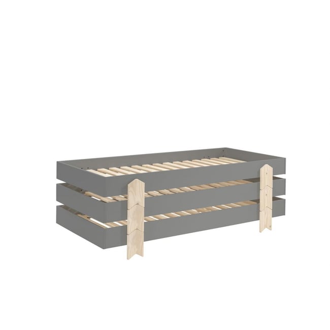 3 Lits Modulo Arrow Gris Empilables - VIPACK