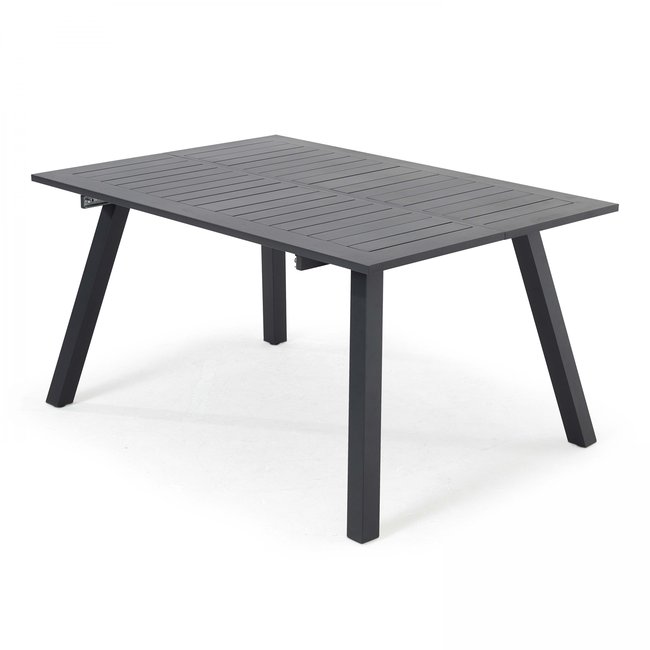 Table de jardin 8 places extensible en aluminium, SAMBA gris anthracite <span itemprop=