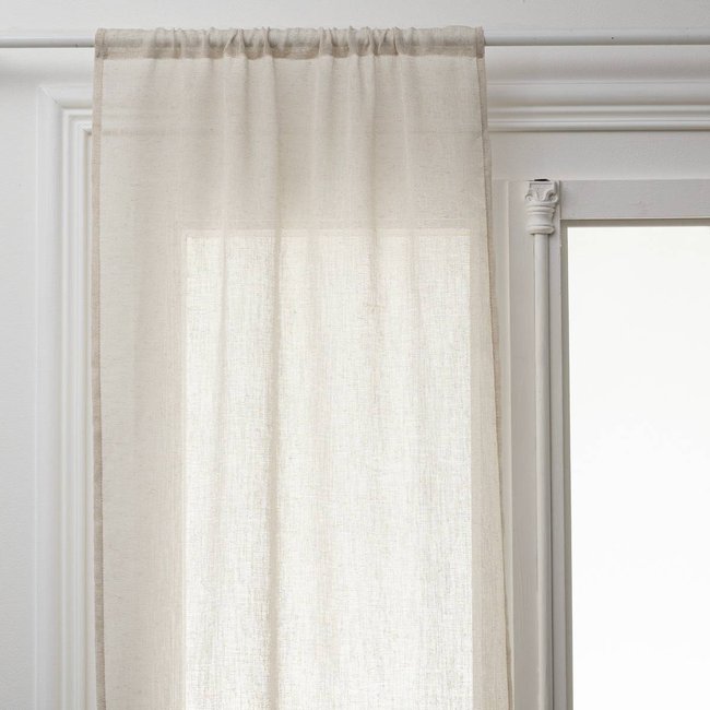 Lot de 2 voilages FRED blanc <span itemprop=