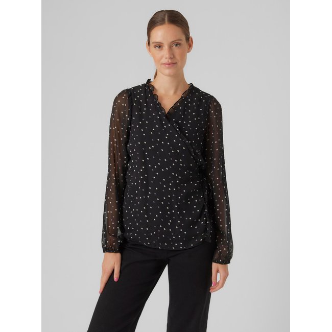 VMVERA Tops Top smocké noire - black <span itemprop=