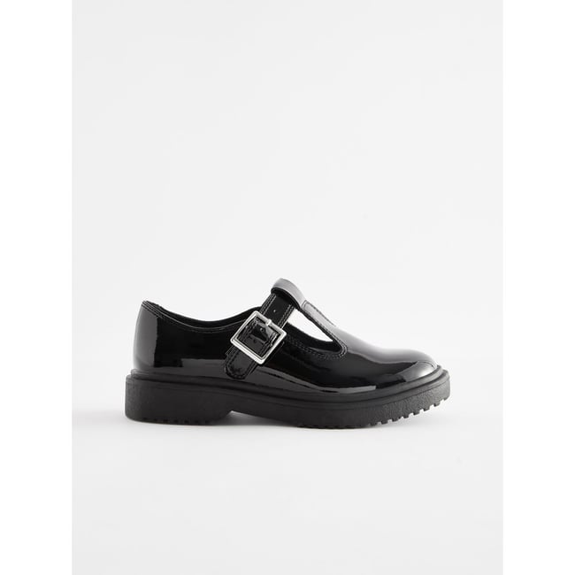 Chaussures d'école style salomé à semelle noir <span itemprop=