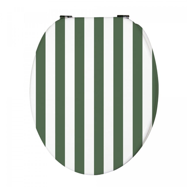Abattant WC à rayures ralentisseur de chute TRANSAT Couleur v002239 <span itemprop=