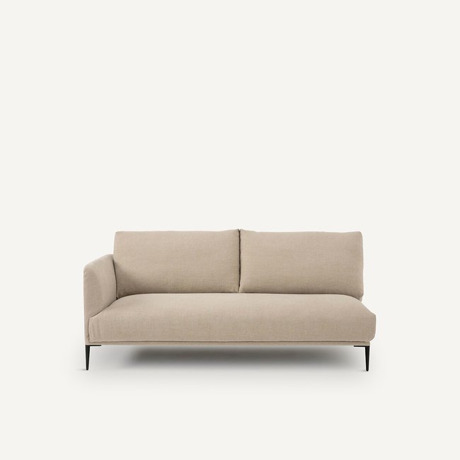 Sofá de un solo brazo de lino grueso stonewashed, Oscar design E natural <span itemprop=
