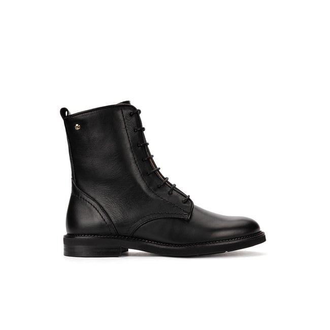 Bottines plates cuir Deva noir <span itemprop=