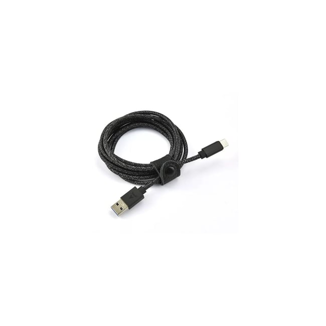 Câble USB C vers USB 2M tressé Noir - ADEQWAT