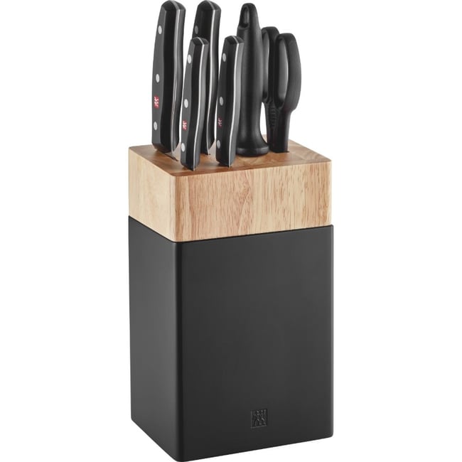ZWILLING Signature Bloc de couteaux 7 pièces, fusil et ciseaux, acier inoxydable no-color <span itemprop=