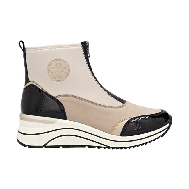 Basket Montante à Zip Leo beige-combi <span itemprop=