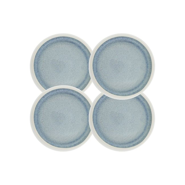 Lot de 4 petites assiettes, BOREA Couleur gris <span itemprop=
