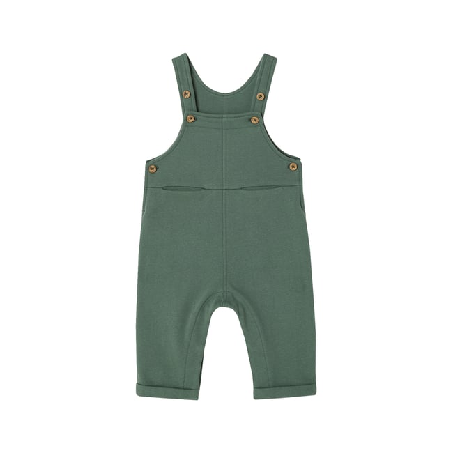Salopette en molleton vert foncé <span itemprop=