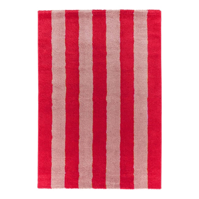Tapis intérieur rectangulaire contemporain PABLO Couleur rouge / rose <span itemprop=