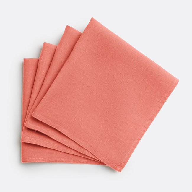 Set of 4 Victorine Best Quality Linen Napkins - LA REDOUTE INTERIEURS