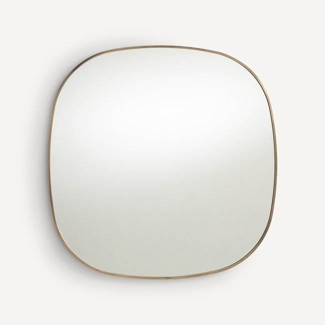 Miroir métal acier laiton vieilli H80 cm, Caligone laiton vieilli AM.PM