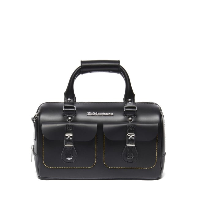 Sac à main en cuir noir <span itemprop=