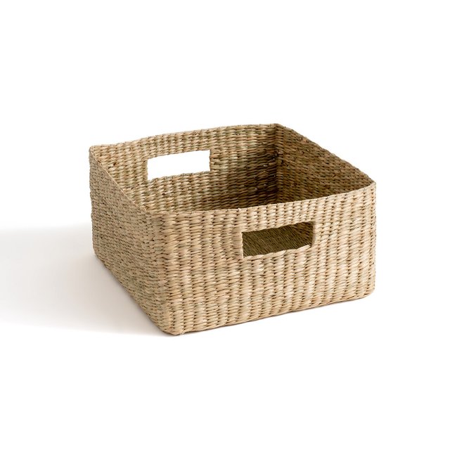 Cesta de herbario trenzado, Nové natural <span itemprop=