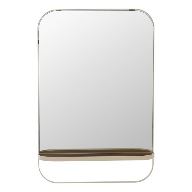 Miroir rectangulaire ARGILEO Couleur beige <span itemprop=