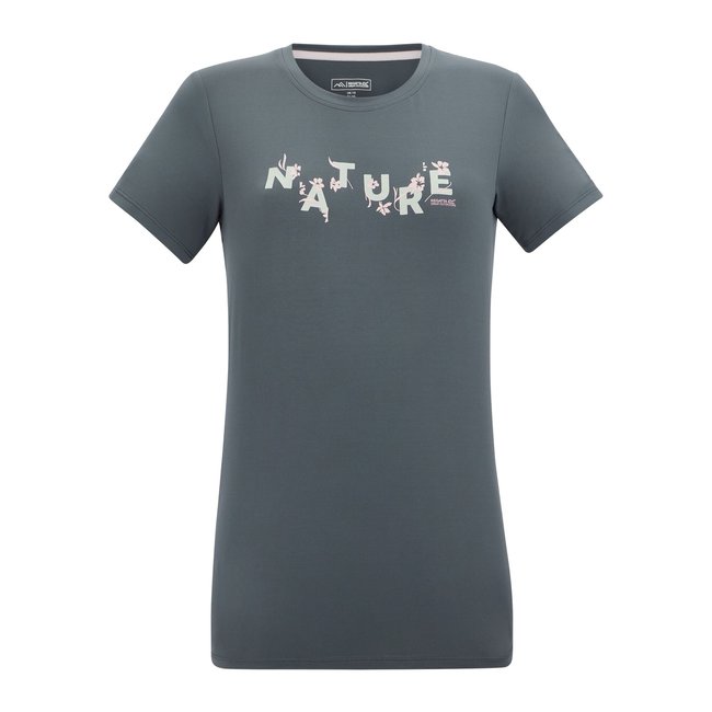 T-shirt motif/style fleurs FINGAL gris <span itemprop=