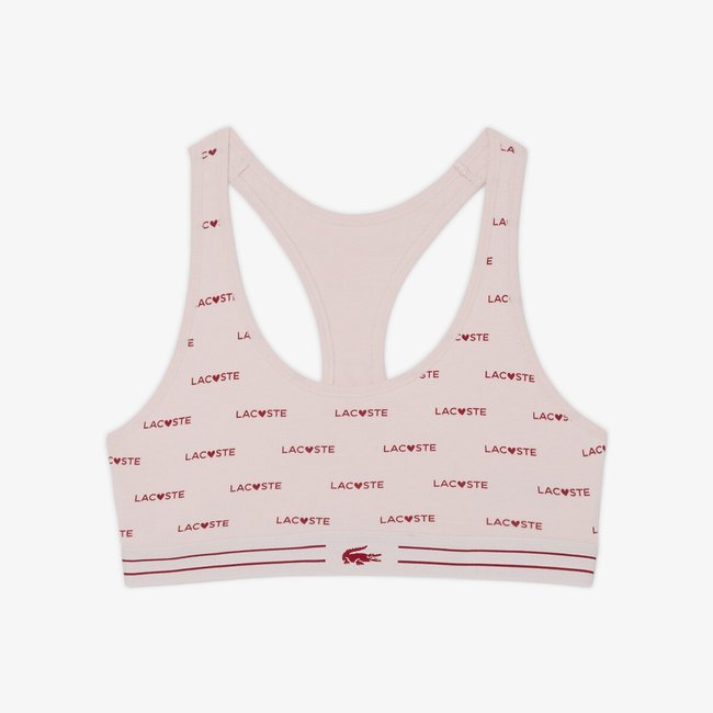 Soutien tipo corpete em algodão, St Valentin rosa <span itemprop=