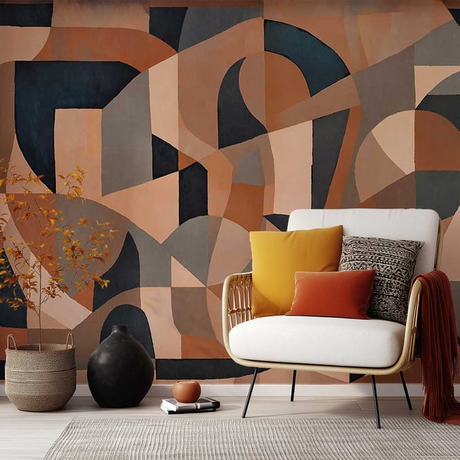 Papier peint Mosaïque Moka Couleur multicolore <span itemprop=