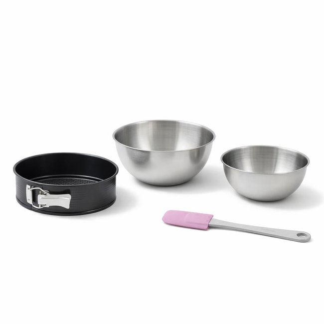 Set de 4 ustensiles de pâtisserie moule à gâteaux PERFECTBACK+ noir <span itemprop=