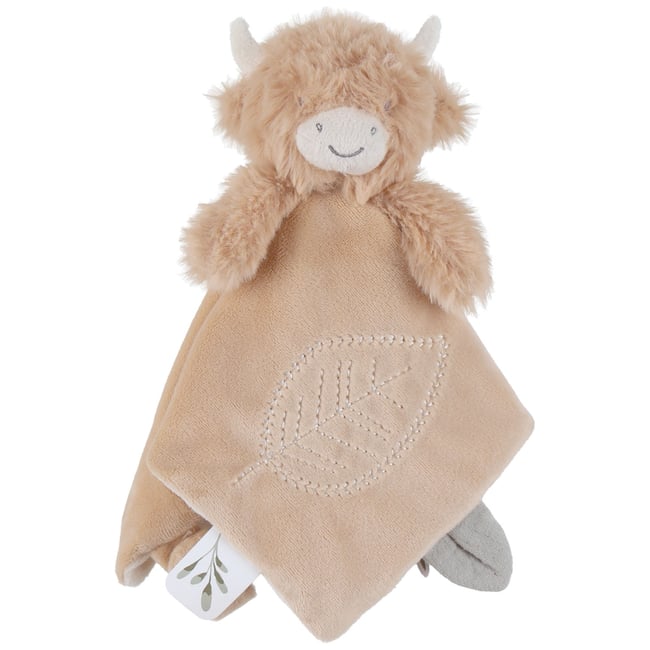 Doudou plat attache sucette beige <span itemprop=