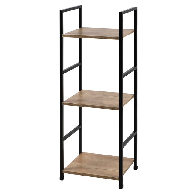 Etagère carrée 3 niveaux design industriel COLORADO Couleur beige <span itemprop=