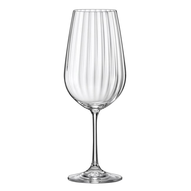 Boîte de 6 verres à pied Waterfall 35 cl - WATERFALL Couleur transparent / cristal <span itemprop=