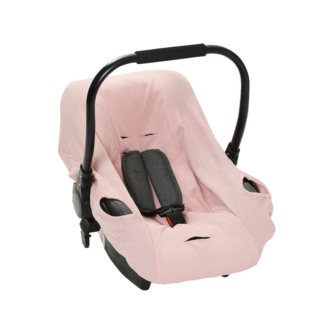 Housse élastiquée pour siège coque 0+ rose thé <span itemprop=