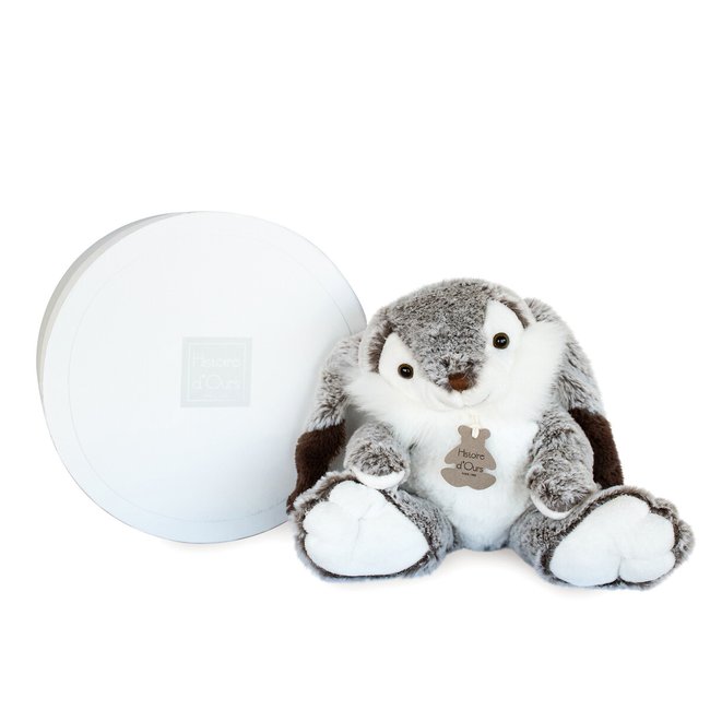 Lapin Marius 30 cm gris <span itemprop=