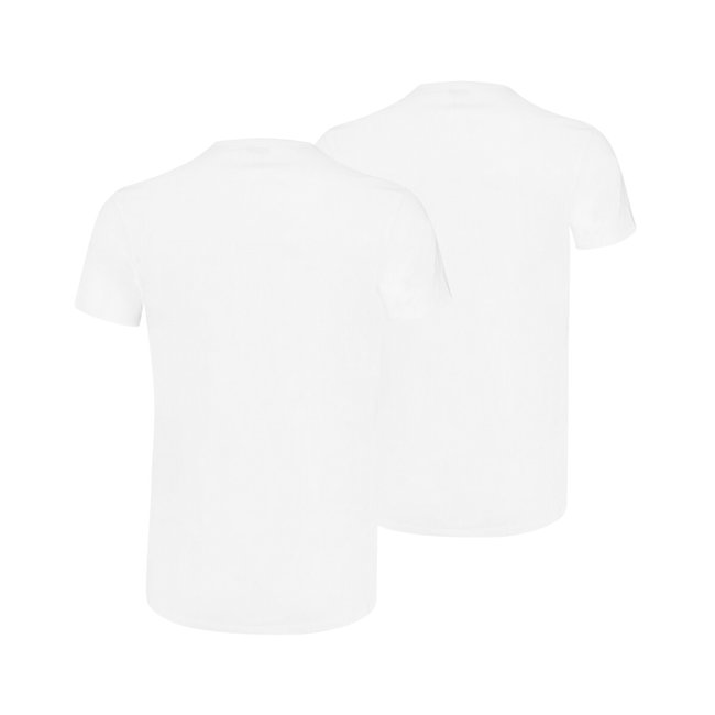 Pack of 2 t shirts in cotton with short sleeves and crew neck white Puma La Redoute