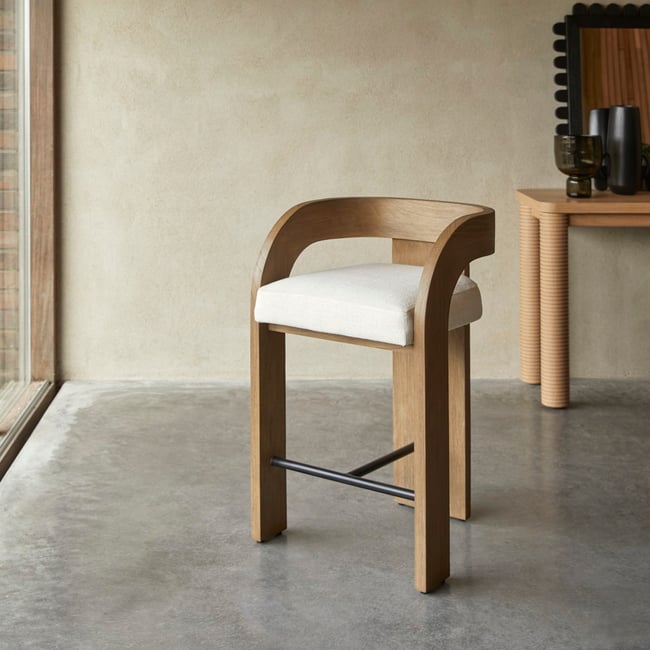 Tabouret de bar, BOTI Couleur beige <span itemprop=