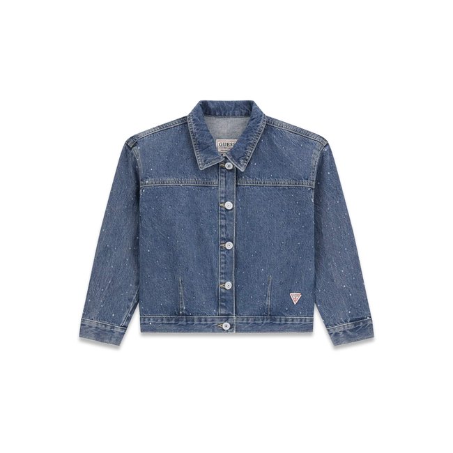 Veste En Denim bleu <span itemprop=