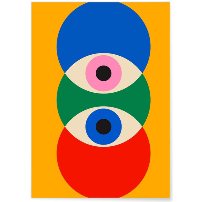 Affiche Bauhaus 29 Couleur blanc <span itemprop=