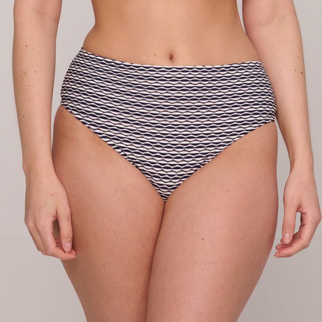 Bikini Slip taille haute KALBA bleu - water blue <span itemprop=