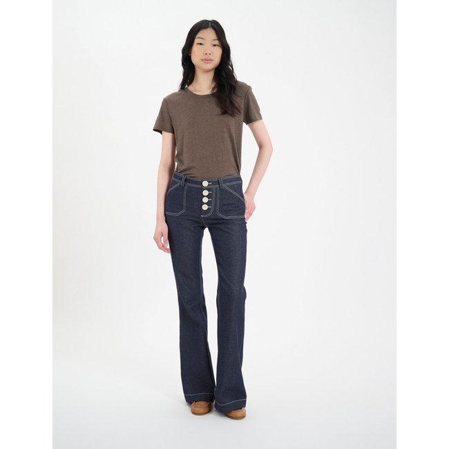 Pantalon Charlotte marine <span itemprop=