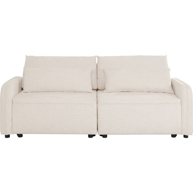 Canapé lit Fridolin 224cm beige <span itemprop=