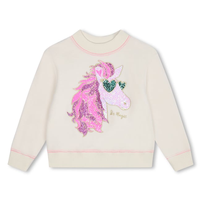 Sweat-shirt en molleton new beige <span itemprop=