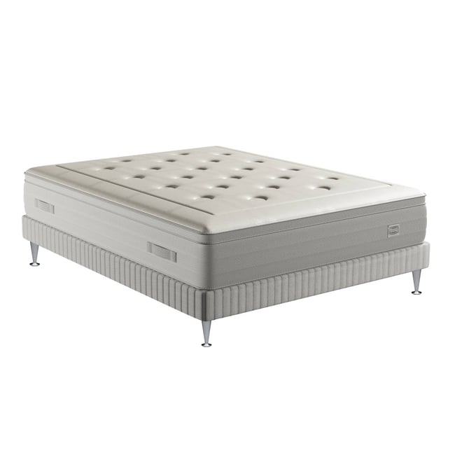 Ens REFLEXION 140x190 matelas H33 Hybride, ferme, sommier Couleur blanc <span itemprop=