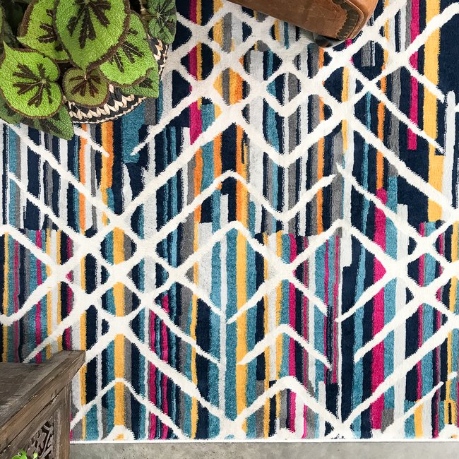 Tapis traditonnel, effet vieilli, OSCAR Couleur multicolore <span itemprop=