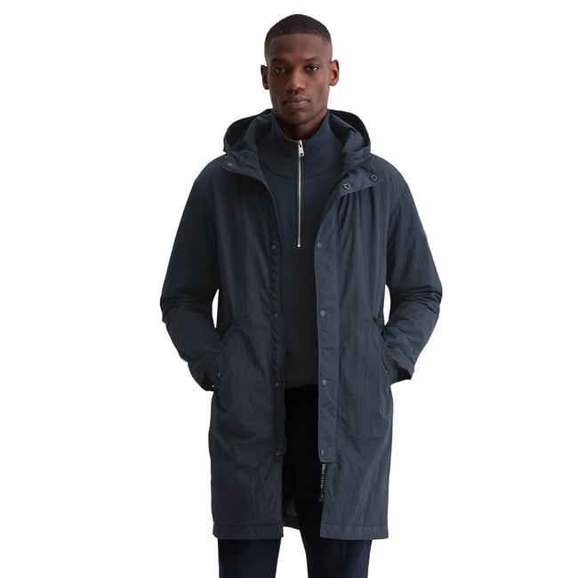 Parka regular avec un léger rembourrage bleu foncé <span itemprop=