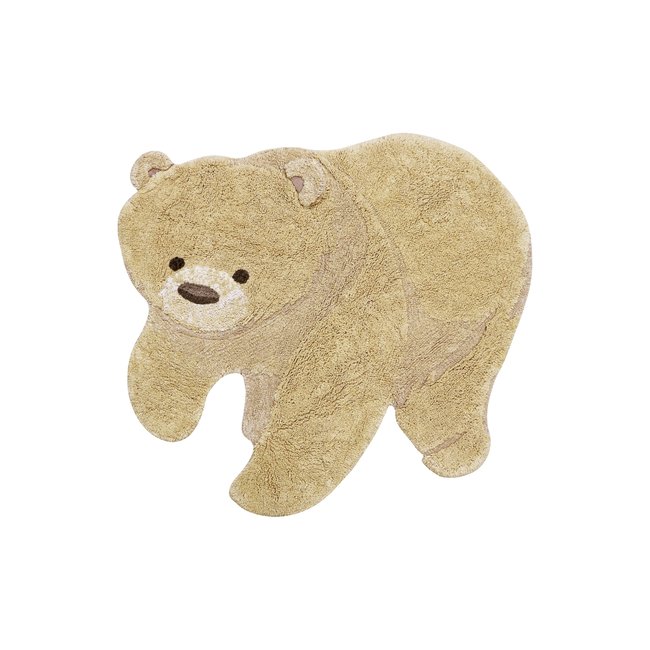 Tapis d'animaux lavable Ours Couleur miel, naturel, brun clair <span itemprop=