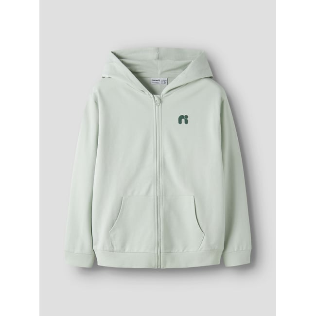 Sweat-Shirt Zippé À Capuche pale aqua <span itemprop=