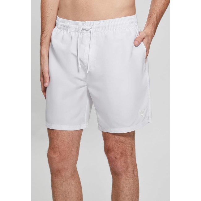 Short De Bain Basique Medium blanc <span itemprop=