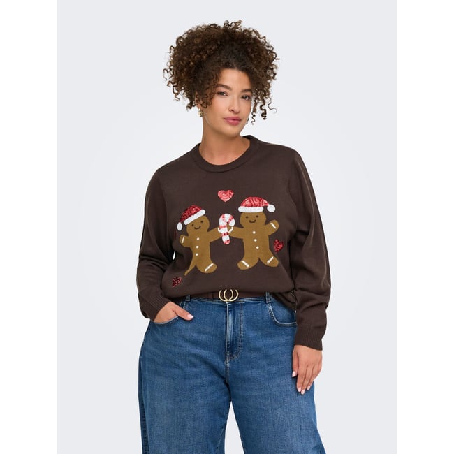 Pull En Maille marron - coffee bean 1 <span itemprop=