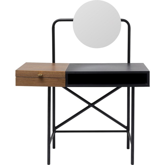 Coiffeuse Vanity 103x48cm Couleur noir <span itemprop=