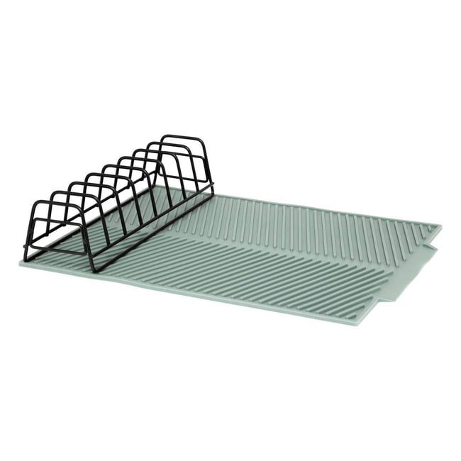 Tapis de vaisselle et rack SILEO vert <span itemprop=