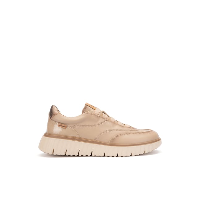 Baskets cuir Segovia stone <span itemprop=