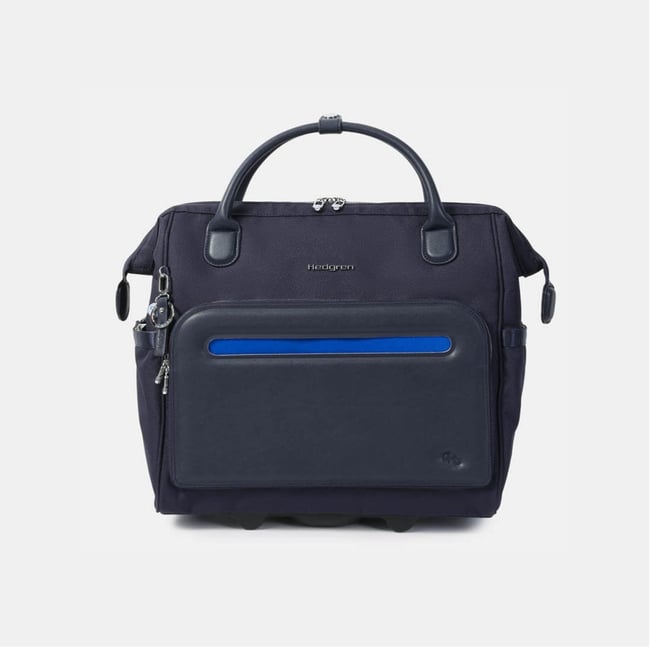 Sac ordinateur à roulettes grand volume sécurisé peacoat blue <span itemprop=